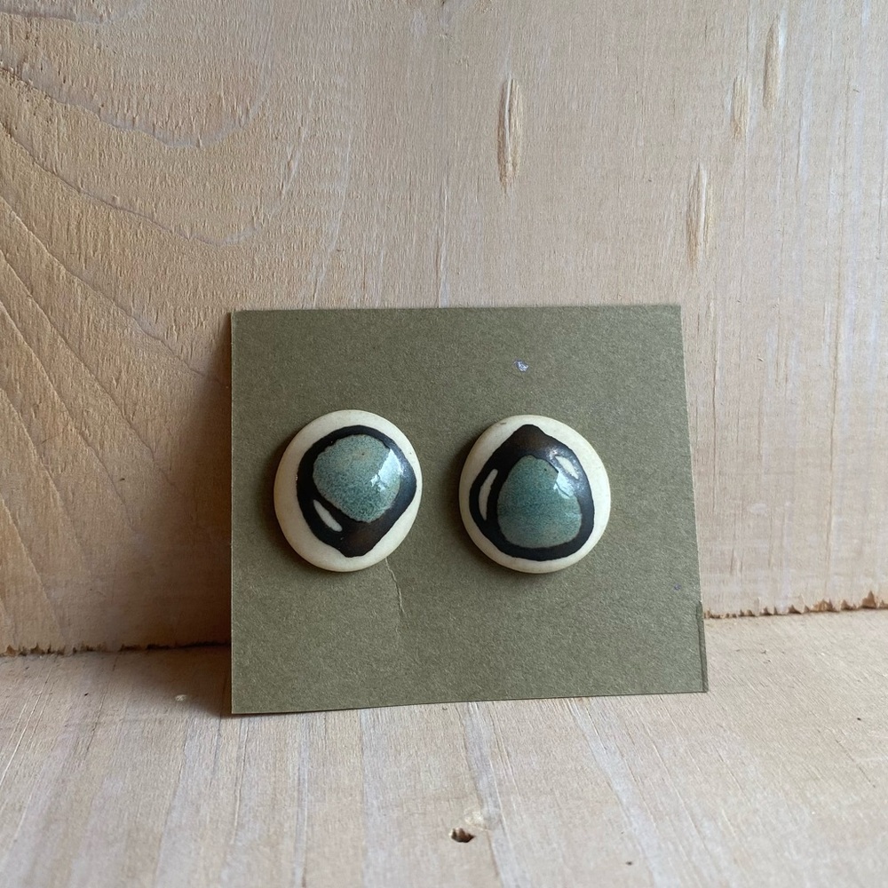 Made in Quebec ceramic earrings